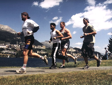 Training in St. Moritz